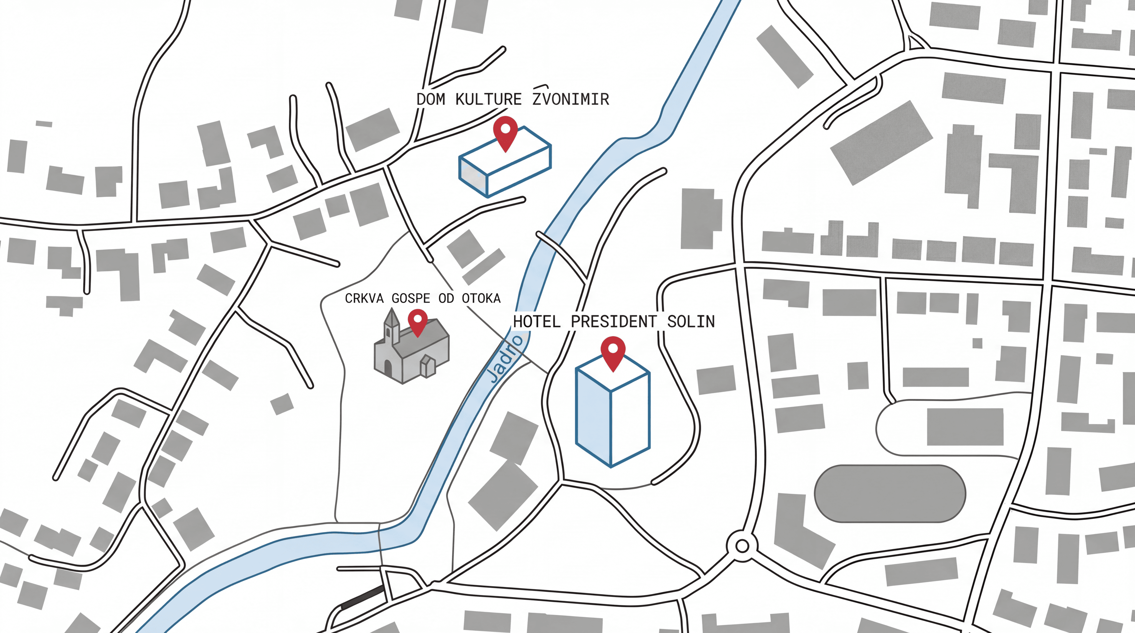 Map — Dom kulture Zvonimir, Solin